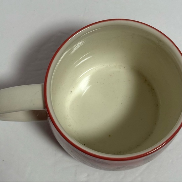 Starbucks 2011 Ceramic Leaf Design Red Ombre Hand-Painted Coffee or Tea Mug 12oz - Picture 5 of 9